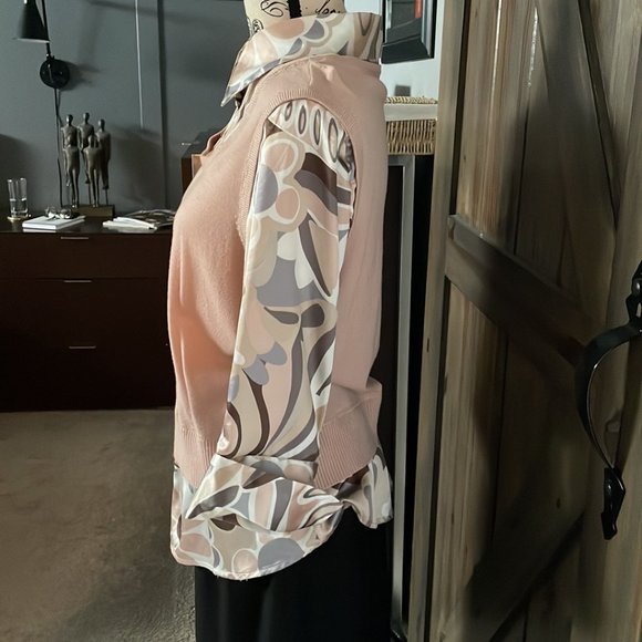 Point Zero Nicole Benisti mock layer sweater - Size L - Picture 6 of 7